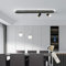 Oninio Moderne Pendelleuchte Dimmbar LED Hängeleuchte mit Fernbedienung Verstellbare Pendelleuchte für Esszimmer, Wohnzimmer, Flur, Bar (48W, Schwarz)