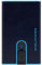 PIQUADRO PORTA CARTE DI CREDITO PELLE, MECCANISMO IN METALLO blu BLU 2 TU