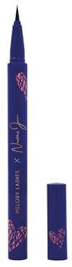 Melody Lashes x Naomi Jon hochpigmentierter Liquid-Eyeliner in saphirblau mit einer ultra-feinen präzisen Spitze für eine einfache und mühelose Anwendung (Blue Liner)