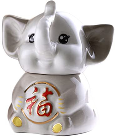 SUREK Moda Porta stuzzicadenti per Animali Dispenser per stuzzicadenti Carino Contenitore per stuzzicadenti in Ceramica novità Porta stuzzicadenti Dispenser con Coperchio Chic