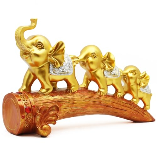 Irayin Elefanten Deko, Elefant Statue Figure, Mama Geschenk, Elefanten Skulptur bringt Glück, Wiedersehen und Glück, Dekoration für Wohnzimmer, Büro, Bücherregal, Schlafzimmer…