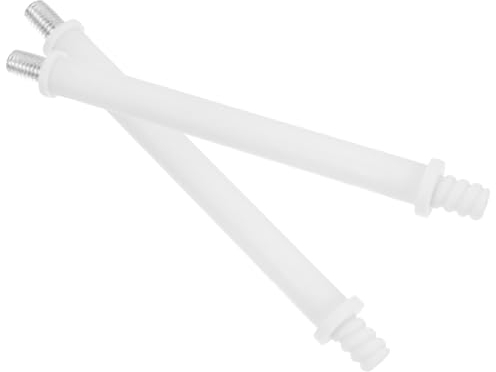 BESTonZON Conectar 2 Piezas Varilla de plástico para escobilla de baño. accesorio para escobilla mango de escobilla de baño accesorios cepillo para inodoro recambio roscado escobilla wc
