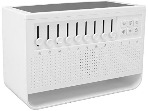 Natudeco White Noise Humidifier Diffuser USB Simulation Flame Aromatherapy Machine Aroma Diffuser Sleep Sound Machine for Living Room Office Home