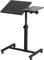 Beistelltisch Mit Rollen, Höhenverstellbarer Pflegetisch, Computertisch, Laptoptisch, PC Tisch für Büro, Betttisch Pflegebett, Schreibtisch (Schwarz 60.34.5.58/90cm)