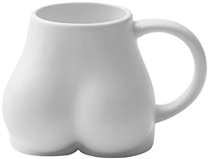 Tasse en forme de fesses | Tasse à café fantaisie en céramique | Verres mignons | Verres à vin en forme de corps créatif | Tasse à café en forme de fesses 300 ml