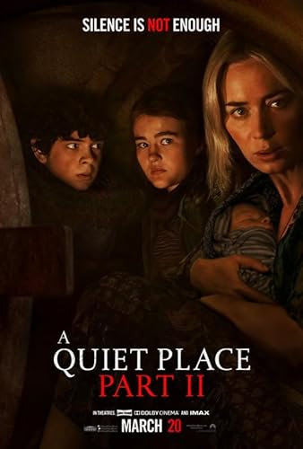 Poster A Quiet Place Part II, A4, Wandkunst, Heimdekoration, Filmposter, Leinwand, Film, Kino, Retro, Vintage, Kult, klassisch, Nostargic, Saga, moderner Nachdruck, wir drucken jedes Poster für Sie,