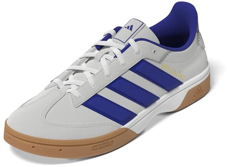 adidas Herren SPEZIALIST Indoor Shoes Sportliche Schuhe, Cloud White/Lucid Blue/Grey Two, 44 EU