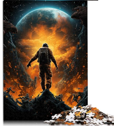1000-teiliges Puzzle, Papierpuzzle mit Weltraum-Basketballspieler, für Erwachsene und Kinder ab 12 Jahren, Lernspiel, Größe: 26 x 38 cm