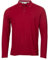 Calvin Klein Mens Long Sleeve Stretch Campus Polo Shirt - Burgundy - S