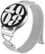Dirrelo Kompatibel mit Samaung Galaxy Watch 4 5 6 7 Armband 40mm 44mm, X-förmig Metall Magnet Mesh Ersatz Band für Galaxy Watch FE/6 Classic 47mm 43mm/4 Classic 42mm 46mm/5 Pro 45mm Damen, Silber