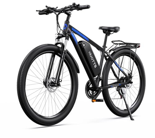 Pudari Bicicleta eléctrica C29 para adultos, 250 W, motor sin escobillas de 48 V, batería de iones de litio de 15 AH, marco de aleación de aluminio de magnesio, bicicleta eléctrica todoterreno de