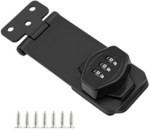 Combination Bolt Lock Set, Combination Locks Cabinet Locks, Shed Door Lock | Practical Garage Door Security, Suitable for Cabinets Outdoor Spaces Gardens and Barn Doors