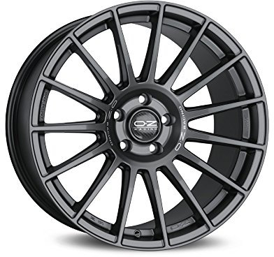 OZ SUPERTURISMO Dakar matt gun metall silber Schriftzug 9 x 21 Nano 5 x 112 Hub Bohrung 66,5 Legierung Felgen