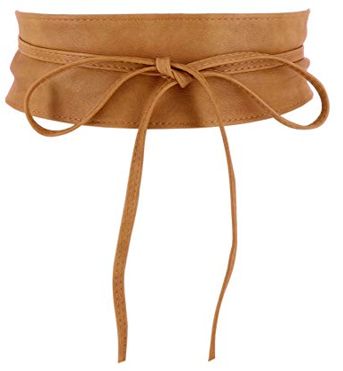FASHIONGEN - Damen gürtel, Taillengürtel, Bindgürtel, Obi gürtel MICA - Leichtes Kamel, L-XL