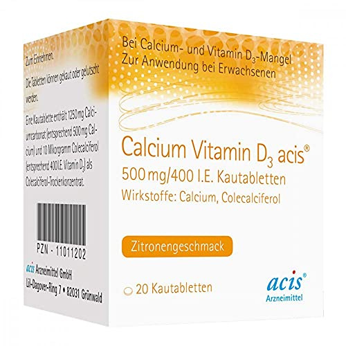 CALCIUM VITAMIN D3 acis 500 mg/400 I.E. Kautabl. 100 St