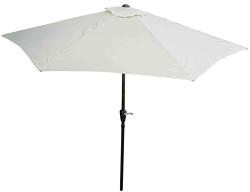 Ozalide Parasol 3m écru Structure en alu avec manivelle