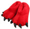 LANFIRE Unisex Soft Plüsch Haus Hausschuhe Tier Kostüm Pfote Claw Schuhe (M (EUR 35-39), rot(red))