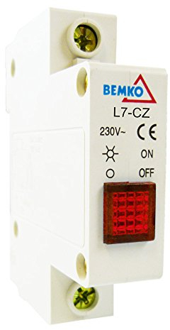 BEMKO L7-CZ Kontrollleuchten rot, Black