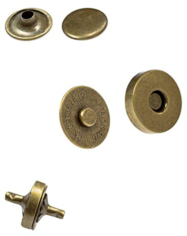 10 Magnet-Knöpfe Magnet-Verschlüsse Taschenverschluss Nähen Basteln Kleidung Tasche Alben