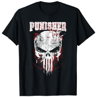 Marvel The Punisher Skull and Logo T-Shirt