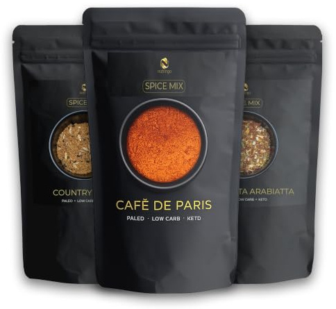 Spice Mix Brotgewürz - 3x100g gemahlene Brotgewürzmischung | German Country Style | Cafe de Paris | Italian Bruschetta | ohne Geschmacksverstärker, Zusätze und Glutamat | für Brot, Pizza und Dips