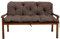 Gartenbankauflage Bankauflage Bankkissen Sitzkissen Polsterauflage V2 (150x60x50, Braun)