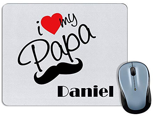 Le Tapis de Souris de Papa. Cadeaux personnalisés. La fête des pères. Différents modèles. Forme rectangulaire. My Papa