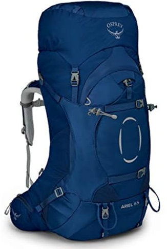 Osprey Ariel Unisex Rucksack, 65L, Ceramic Blue, M/L