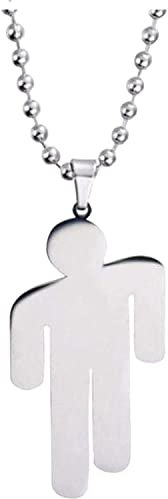 AOLIAY Stainless Steel Pendant Villain Necklace Stainless Steel Couple Pendant Necklace 1PC