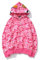 Bape Kapuzenpullover, Tarnfarben-Haifisch-Kapuzenpullover, Mode, Sportbekleidung, Reißverschluss, Hip-Hop, lustiges Oberteil, O, Large