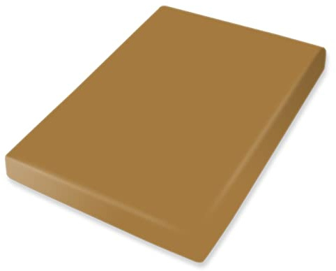 Bassetti Spannbettlaken Uni 189 Ottone Baumwolle/Elastan, Maße: 180cm x 200cm, 200cm x 220cm, 9260021