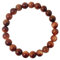 Natursteinarmband - Elastisches Fadenarmband mit Natursteinperlen - Verschiedene Halbedelsteine ​​für Frauen, Männer, Yoga-Geschenk (Aventurin Braun 8 mm)