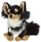 Teddys Rothenburg Kuscheltier Chihuahua 15 cm sitzend schwarz Hund