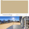 Balkon Sichtschutz 80×1200cm Ohne Bohren, 100% Schutz der Privatsphäre,Blickdichte Balkonumspannung Windschutz UV-Schutz Gartenzaun Schwimmbad-Leitplanke,mit Ösen Kabelbinder und Kordel/Sandfarbe
