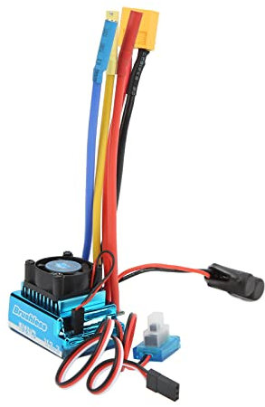 SPYMINNPOO RC ESC, 120A RC Brushless ESC Elektrischer Geschwindigkeitsregler Programmierbarer Wasserdichter Staubdichter Beschleunigungs-XT60-Stecker der 9. Stufe f¨¹r 1/10 1/8 RC-Auto