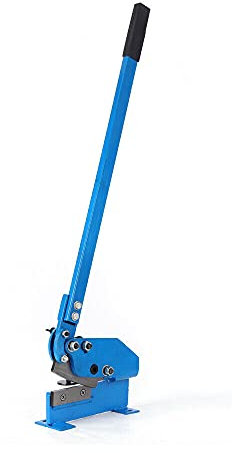 Manual Metal Hand Shear Bench Mounted Heavy-Duty Cutting Machine With 125-200mm Plate Tool Benchtop Guillotine (125mm)