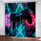 HNSRYLQX Game Fenstervorhang Schlafzimmer 100x140cm Gamer Spiel Zimmer Blickdicht Vorhnge Dekor Jungen Jugendliche Kinder Gaming Vorhang (6,100 x 140 cm)
