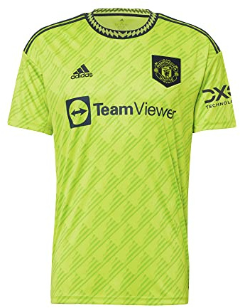 adidas Manchester United 22/23 Away Jersey Men's, Semi Solar Slime, Large