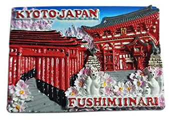 Kyoto Japan 3D Fushimiinari Kühlschrankmagnet, Souvenir, Harz, handgefertigt, Kyoto Kühlschrankmagnet, Heim- und Küchendekoration, Kollektion