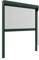 Zanzanet Zanzariera Chiusura Ermetica verticale a catena 55mm per finestre su misura personalizzabile a rullo con profilo robusto e resistente in alluminio 60x150 cm