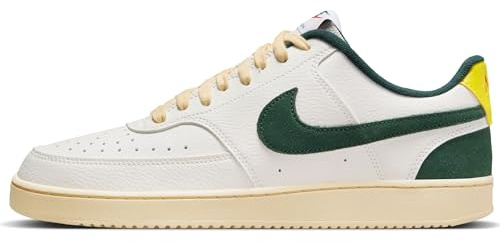 Nike Low Top Schuhe Court Vision Lo, Sail/Pro Green-Picante Red-Opti Yellow, FD0320-133, 37.5 EU (5 US)