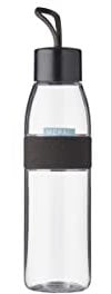 Mepal - Bouteille d'Eau Ellipse - Bouteille d'Eau Réutilisable - Bouteille Étanche pour Boissons Gazeuses - Sans BPA - 500 ml - Nordic black