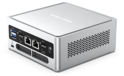 MINIS FORUM Mini PC NAB6 Lite, Intel Core i5-12600H, 32GB DDR4, 500GB PCIe 4.0 SSD, 12C/16 T,bis zu 4,5 GHz,2 x LAN RJ45 2,5G, WiFi 6, Bluetooth 5.2, 2 x HDMI, 7 x USB-Anschlüsse
