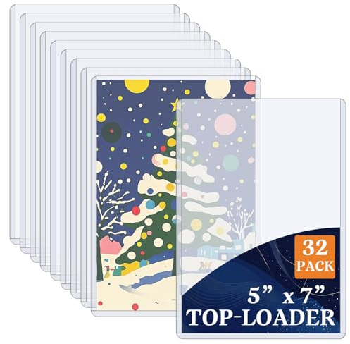 Vmiapxo Toploader für Karten, 12,7 x 17,8 cm, starre Hartplastik-Kartenhülle, wasserdichte Fotohalter, Postkarten, Sammelkarten, Baseballkarten, Sammler und Schutz (transparentes doppelseitiges