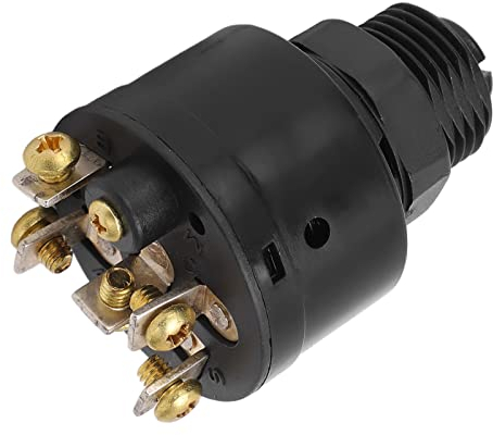 1 Interruptor de Llave de Encendido con 2 Llaves 393301 Apto para Barcos con Motor Fuera de Borda OMC