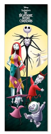 Grupo Erik Póster de Pesadilla antes de Navidad - 20.8 x 62.2 pulgadas / 53 x 158 cm - Se envía enrollado - Pósteres geniales - Póster artístico - Pósteres e impresiones - Pósteres para puerta