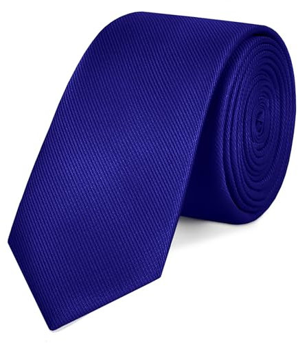 OcioDual Cravate Classique Bleu électrique Faite à la main, élégante pour les célébrations, événements, mariages, fêtes et affaires, cravate pour hommes pour cadeau, unisexe, cravate pour hommes