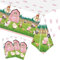 PHOGARY Bauernhof Tischdecke Grün Einweg Tischdecke Party Animals Deko 137x274 cm Bauernhof Geburtstag Deko Party Geburtstagsdekoration für Kindergeburtstag Deko Mädchen Geburtstag Partydekorationen