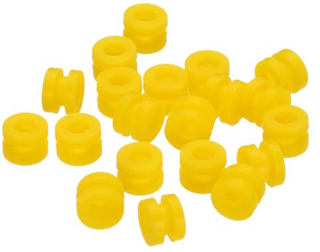 QUARKZMAN Bolas de Goma Antivibración para Controlador de Vuelo RC F4 F7 y Gimbal Bolas de Amortiguación de Vibraciones M3X4.6mm Accesorio para Drones DIY RC (Amarillo) 36 Paquete