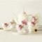 15-teiliges Porzellan-Teeservice mit britischen Vintage-Blumen, Tee- und Kaffeetassen-Sets, Teeservice für 6 Tassen und Untertassen, luxuriöses Bone China-Geschirr